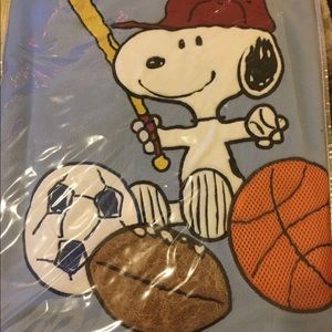 Snoopy Baseball Toddler Bed Set